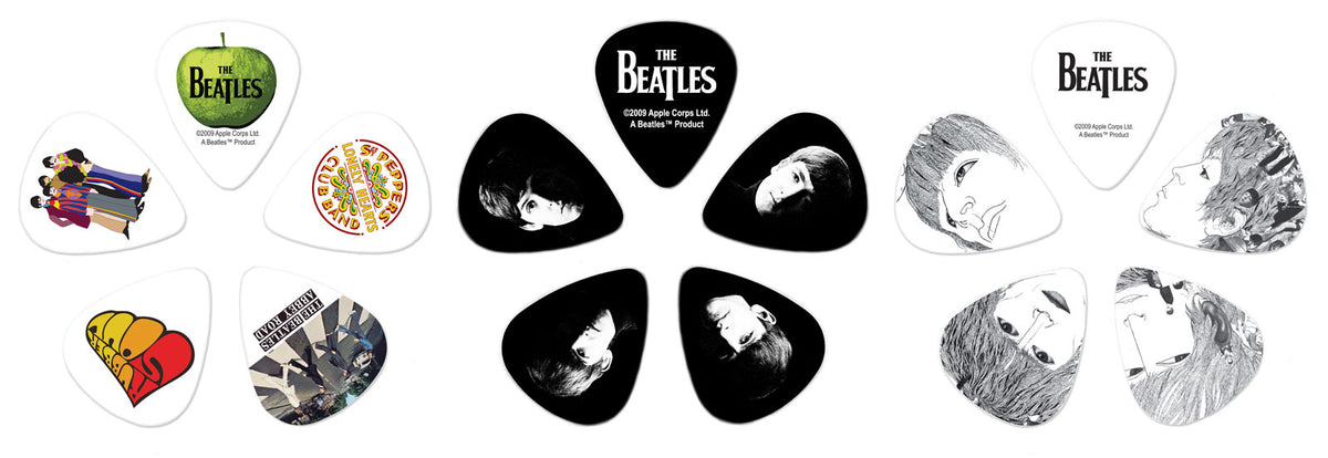 BEATLES SIGNATURE GUITAR PICK TINS STRIPES