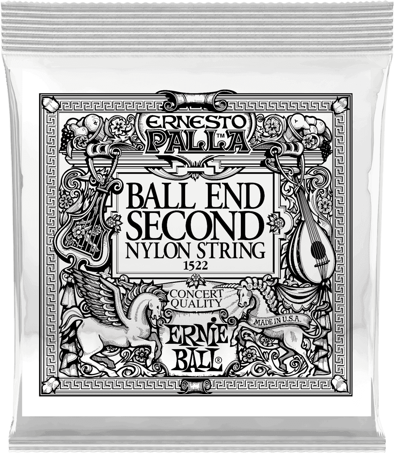 BLACK 2ND ERNESTO PALLA NYLON BALL END CLASSICAL GUITAR STRINGS