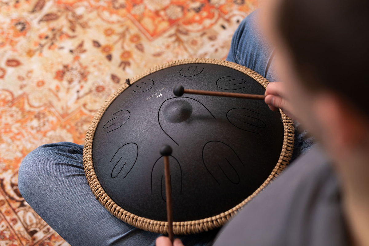 SONIC ENERGY OCTAVE STEEL TONGUE DRUM BLACK D KURD