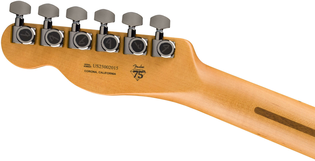 Telecaster American Ultra II 75 Anni Ebony Fingerboard Liquid Gold