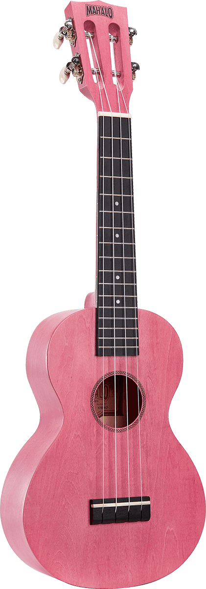 Ukulele Island Concert Coral Pink + Cover