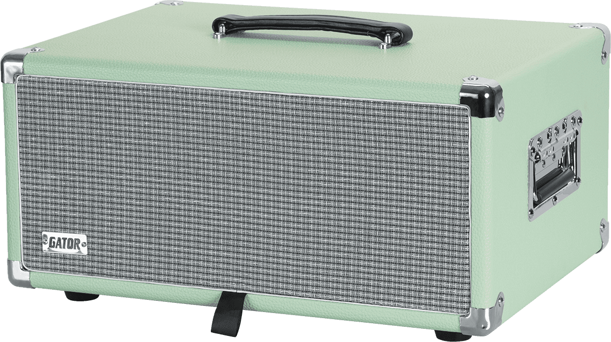WOODEN RACK 4U VINTAGE AMP SURF GREEN