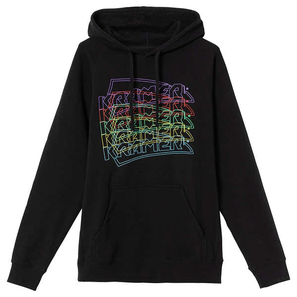 "M" Kramer Neon Pullover Hoodie (Black)