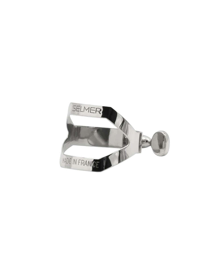 TENOR SAXOPHONE LIGATURE SILVER-PLATED (EBONITE MOUTHPIECE)