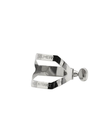 TENOR SAXOPHONE LIGATURE SILVER-PLATED (EBONITE MOUTHPIECE)