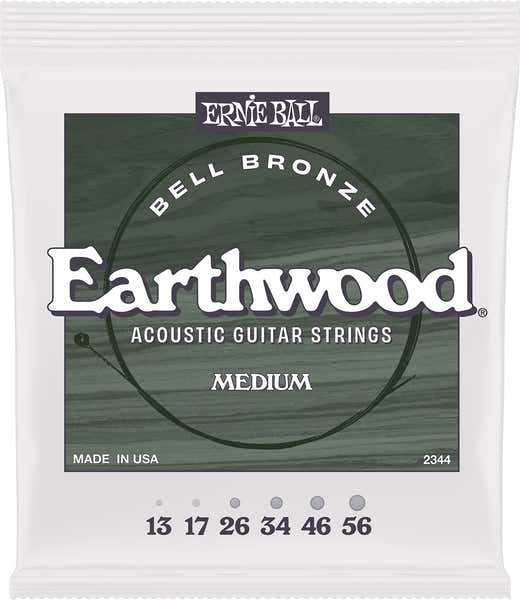 Ernie Ball 2344 Earthwood Bell Bronze Medium 13-56