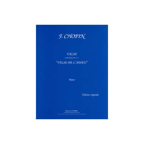 Combre Chopin - Valse Op.69 No.1 L'adieu - Piano