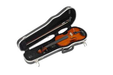 MUSIC STRING INSTRUMENTS CASES 1/2 VIOLIN / 12" VIOLA DELUXE CASE BLACK