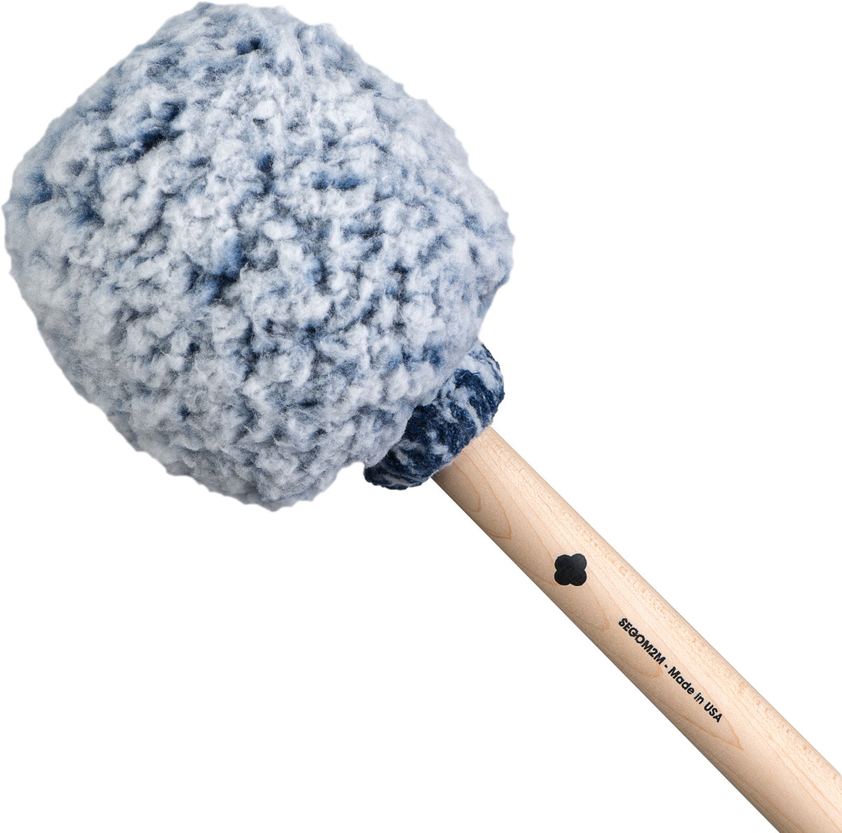 Gong Mallet Vikrampal Deep Earth - Medium, Frosted Blue