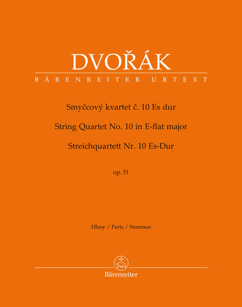 Barenreiter Dvorak Anton - String Quartet N°10 E-flat Major Op.51