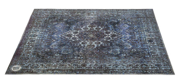 Drum N Base VP130-BLU VINTAGE PERSIAN STAGE DRUM MAT 1.30 X 0.90M ANTI-SLIP BLUE