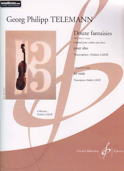 Billaudot Telemann G.P. - Douze Fantaisies - Alto