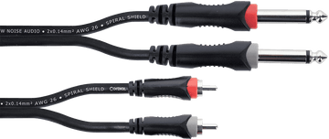 AUDIO CABLE DOUBLE MONO JACK - RCA 1 M
