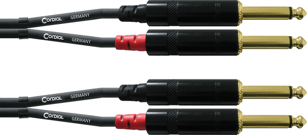 AUDIO CABLE DOUBLE JACK MONO 6 M