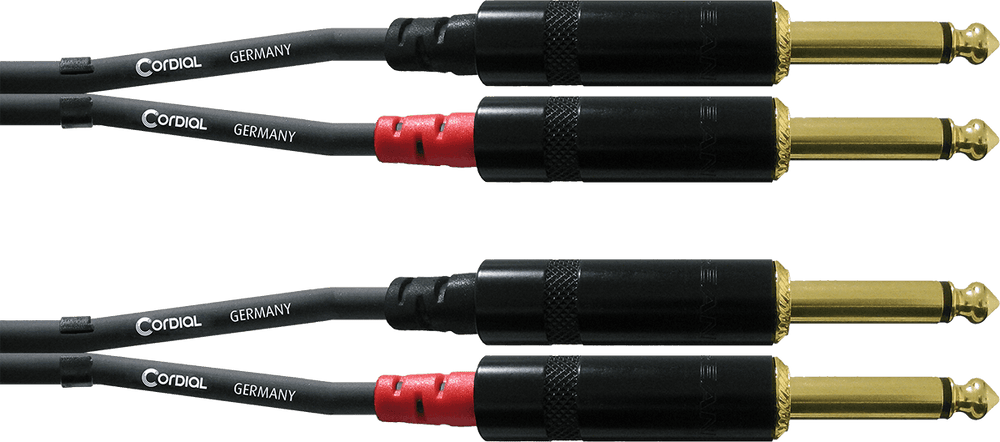 AUDIO CABLE DOUBLE JACK MONO 6 M