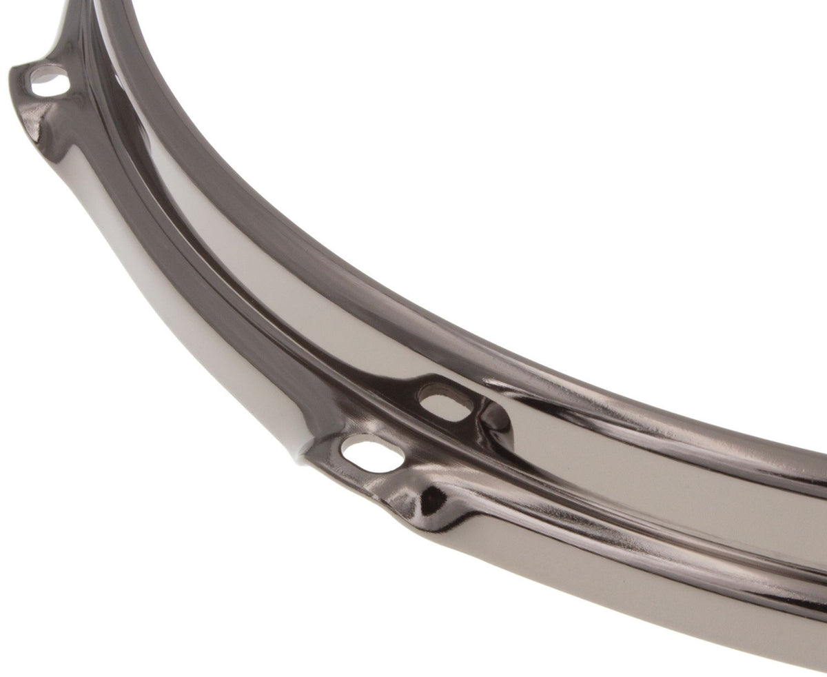 HS23-16-8BK - 16" 8 Holes Black 2.3mm S-Style Triple Flange Drum Hoop