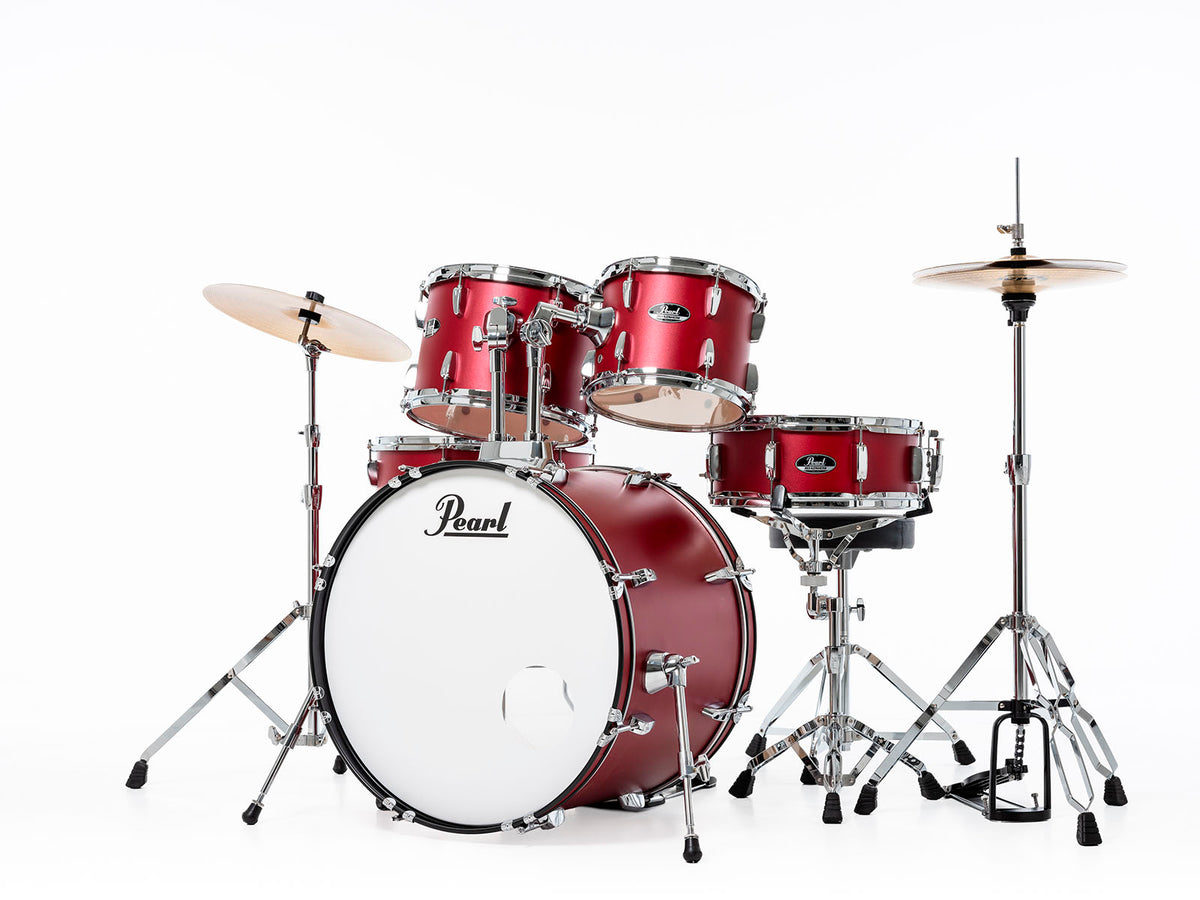 ROADSHOW FUSION 20 MATTE RED + SOLAR CYMBALS