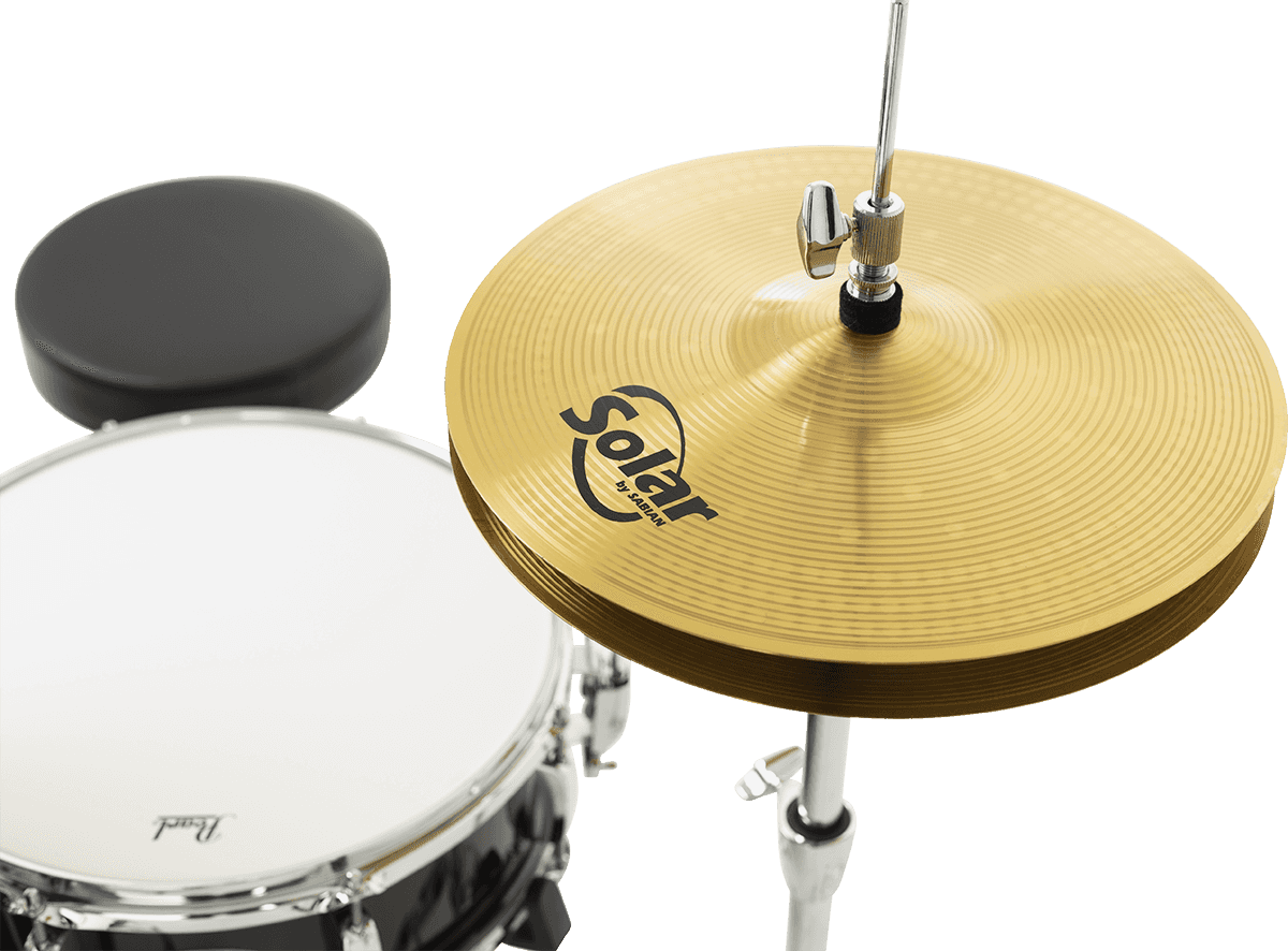 ROADSHOW FUSION 20 JET BLACK + SOLAR CYMBALS
