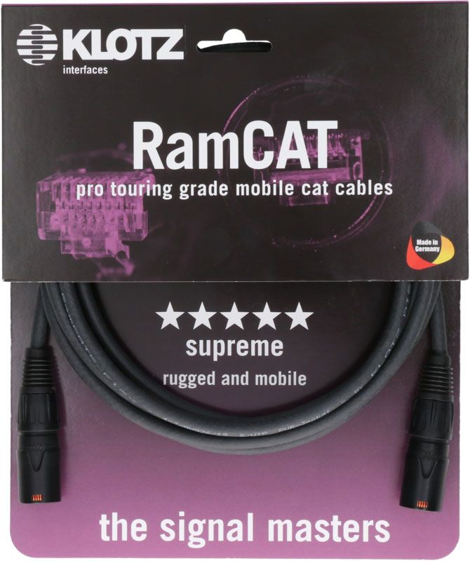 RAMCAT5 CABLE 1 M BLACK,ETHERCON - ETHERCON