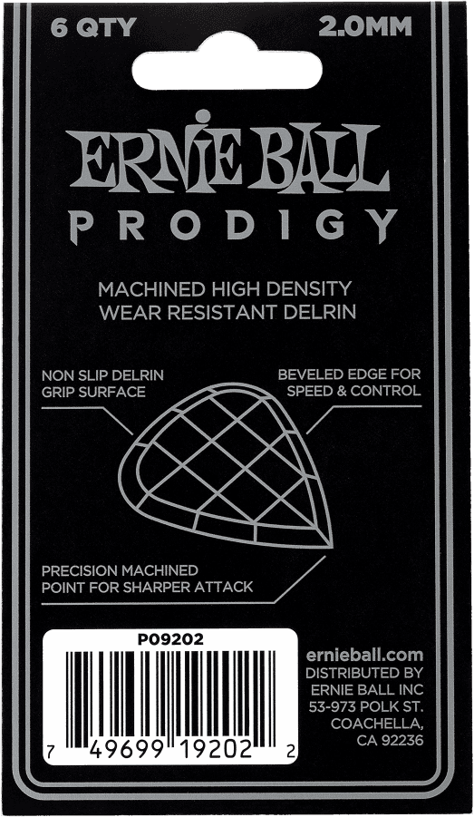 Picks Prodigy Bag of 6 White 2mm