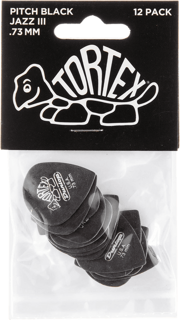 12 x 0,73mm Tortex Pitch Black Jazz III