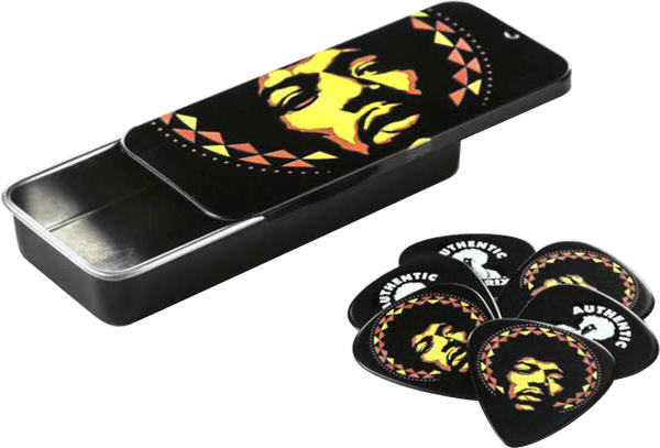 Dunlop 6 x Jimi Hendrix Aura Mandala Heavy Tin