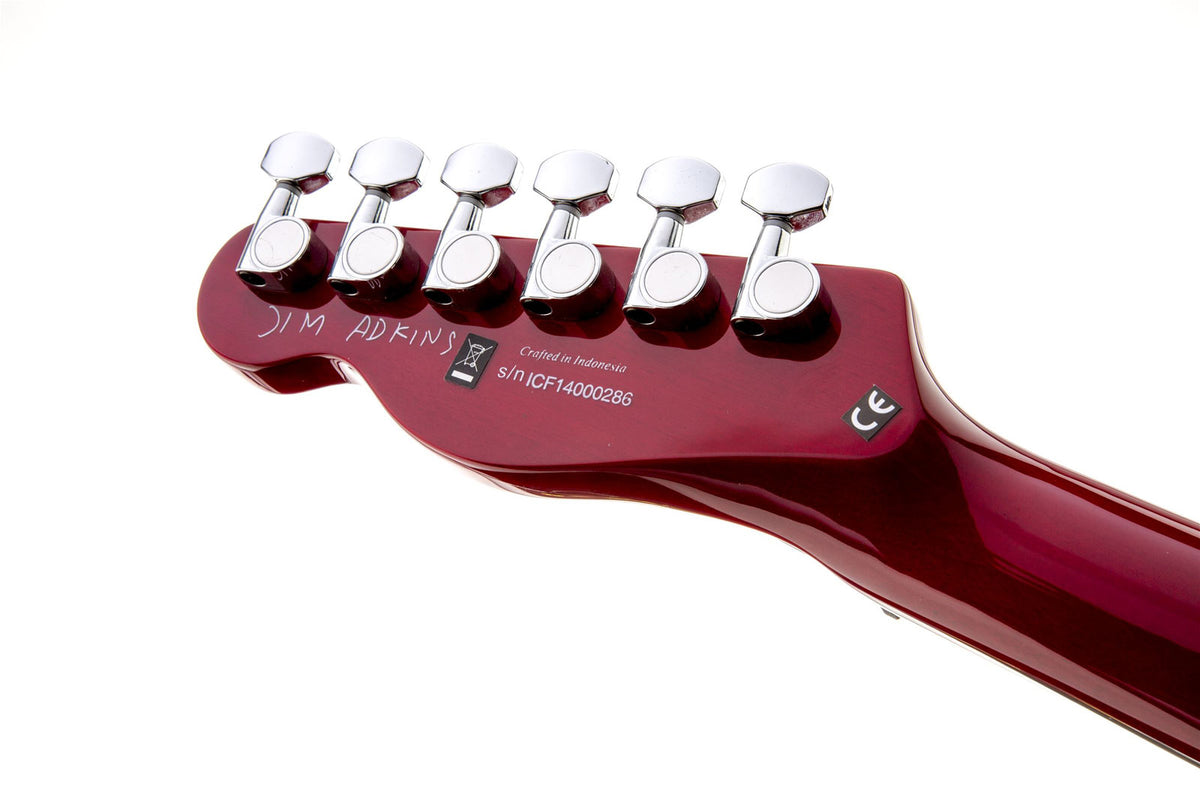 Telecaster JA-90 Thinline Signature Jim Adkins LRL Crimson Red Transparent