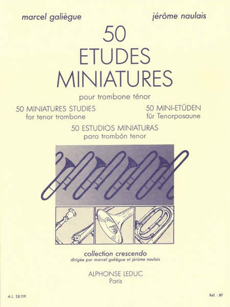 Leduc 50 études miniature pour trombone ténor
