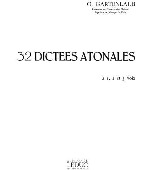 Leduc 32 Dictees Atonales Superieur 1-2 et 3 Voix Voice