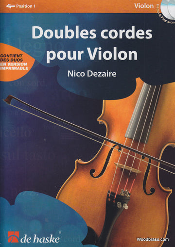 Dezaire Nico - Doubles Cordes Pour Violon + CD