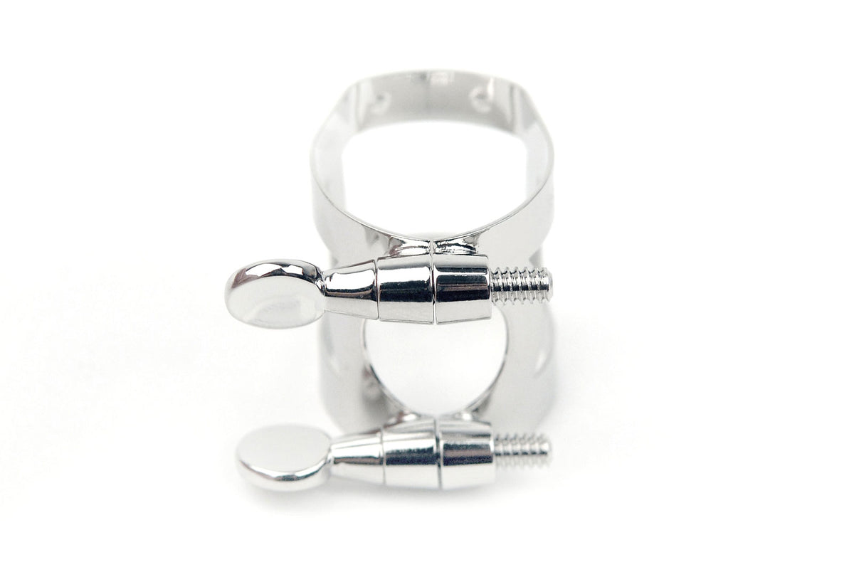 RSS1N - RICO SOPRANO SAXOPHONE LIGATURE AND CAP NICKEL PLATED