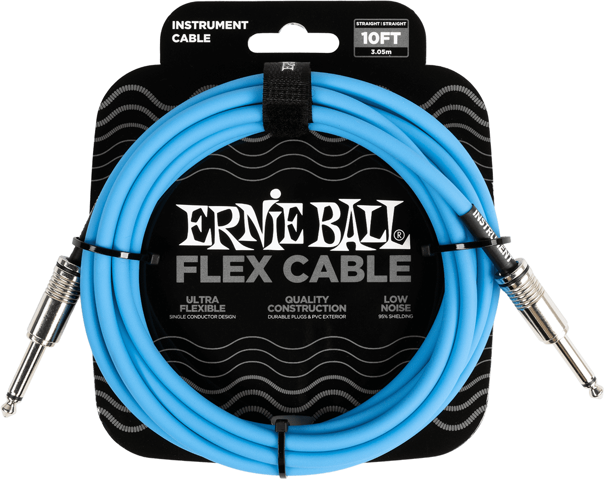 INSTRUMENT CABLES FLEX JACK/JACK 3M BLUE