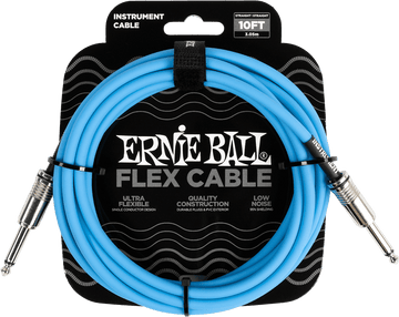 INSTRUMENT CABLES FLEX JACK/JACK 3M BLUE