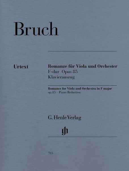 Bruch M. - Romance For Viola And Orchestra F Major Op. 85