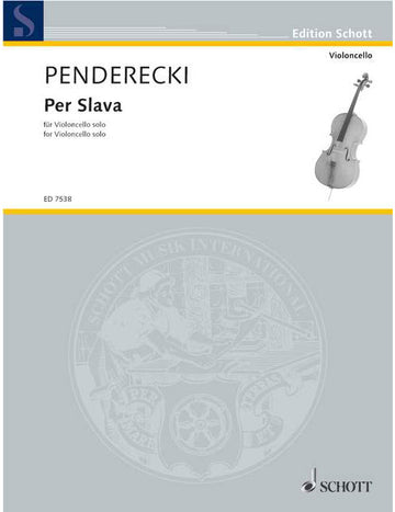 Penderecki - Per Slava - Violoncelle