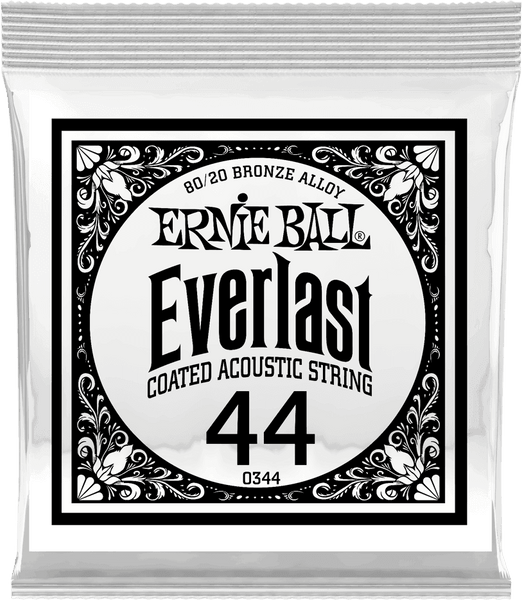 Ernie Ball .044 EVERLAST COATED 80/20 BRONZE ACOUSTIC GUITAR STRINGS