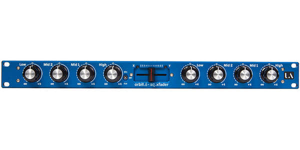 Union Audio ORBIT.6 ISO/X-Fader Rackmount Mixer blue