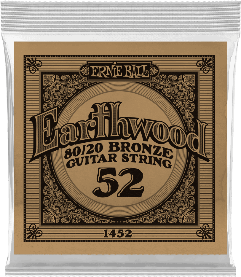 .052 EARTHWOOD 80/20 BRONZE ACOUSTIC GUITAR STRINGS