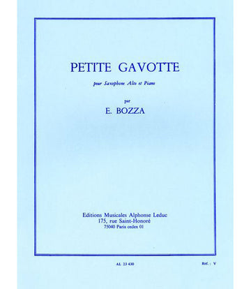 Bozza Eugene - Petite Gavotte - Saxophone & Piano