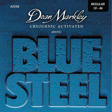 BLUE STEEL ELECTRIC GUITAR STRINGS REGULAR 10-46