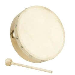 Tambourine Natural Skin 15 CM