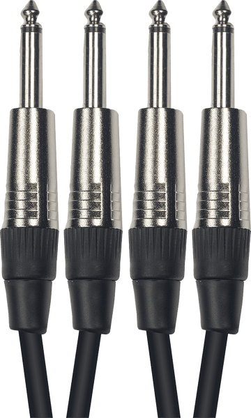 Yellow Cable AUDIO CABLES MIXED CORDS 2 JACKS MONO MALE/2 JACKS MONO MALE 6M