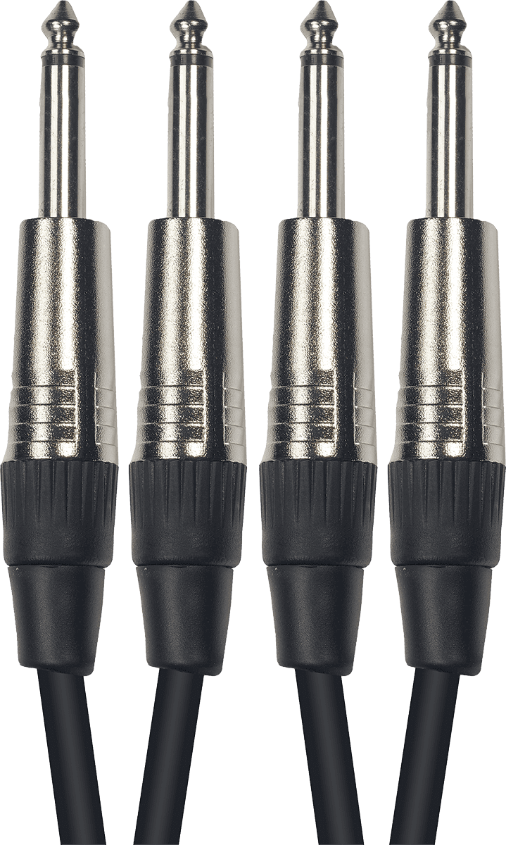 Yellow Cable AUDIO CABLES MIXED CORDS 2 JACKS MONO MALE/2 JACKS MONO MALE 6M
