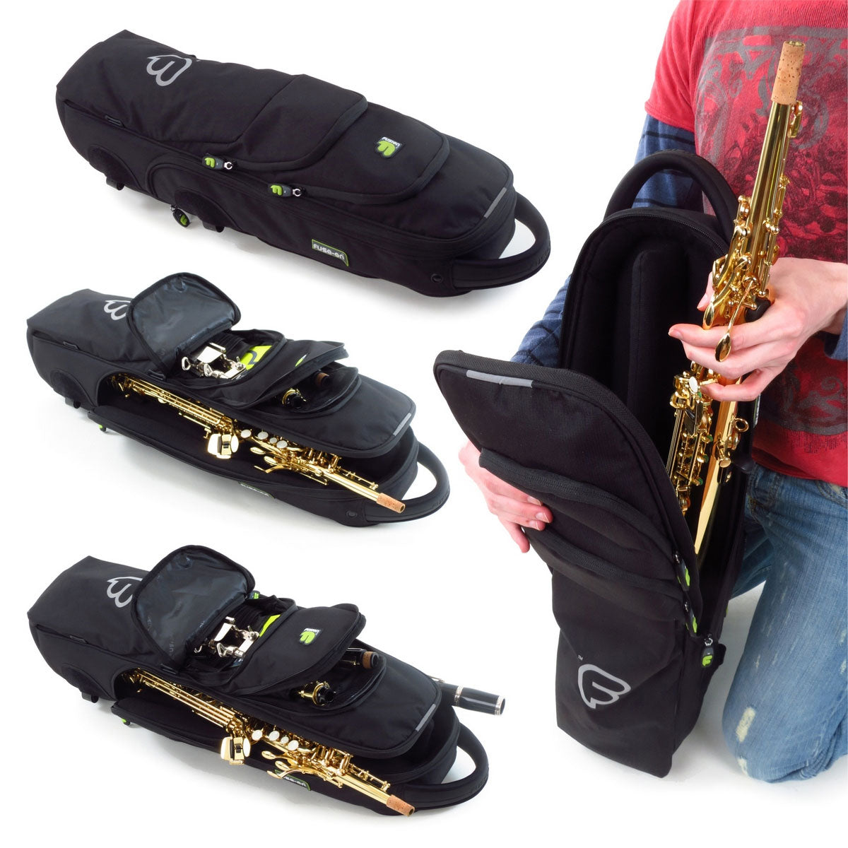 Urban Black Case for Soprano Saxophone