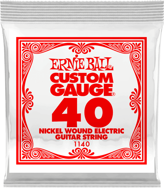 Ernie Ball .040 NICKEL WOUND ELECTRIC GUITAR STRINGS