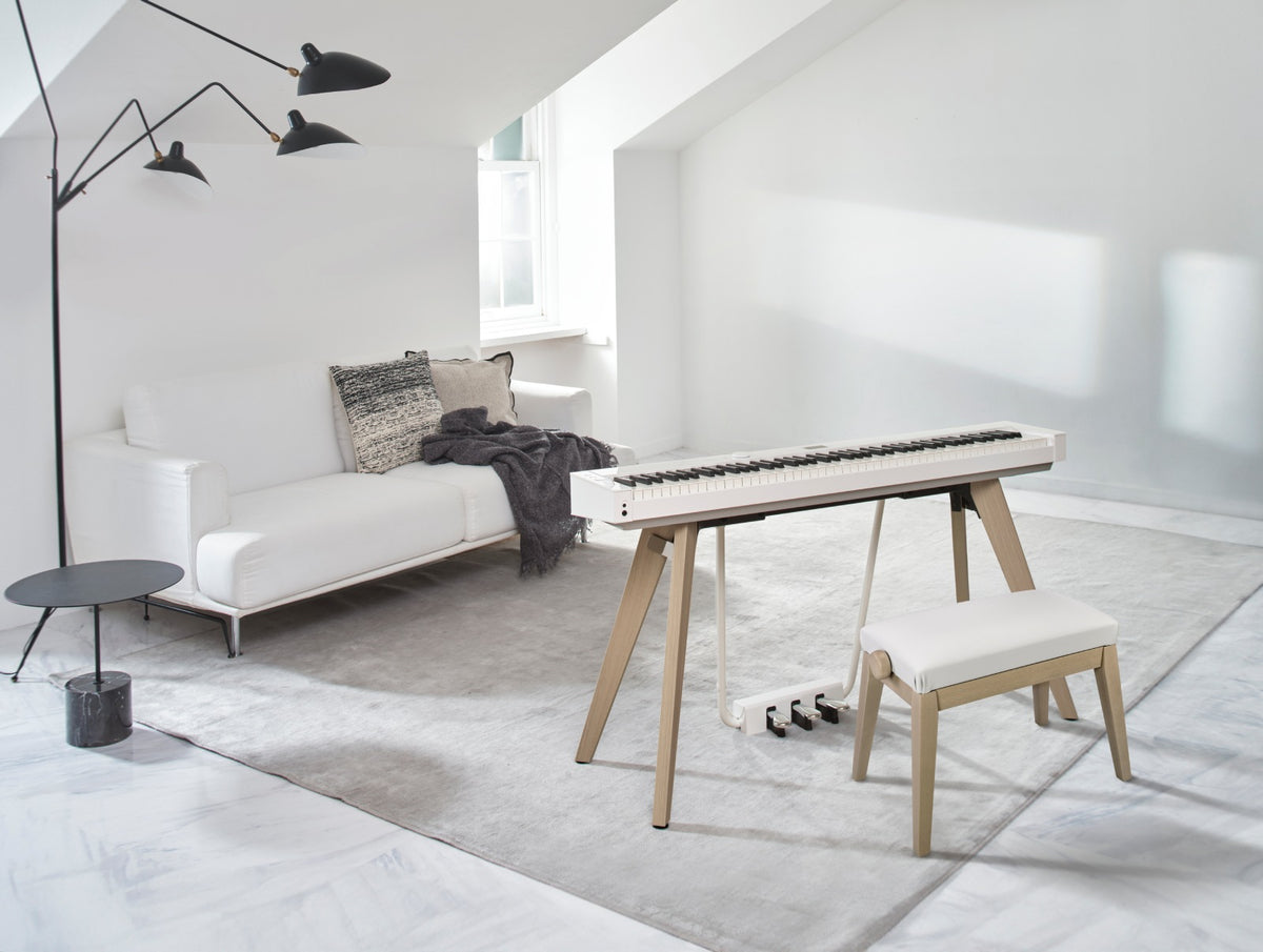 Keyboard Bench BG50-VINYL White