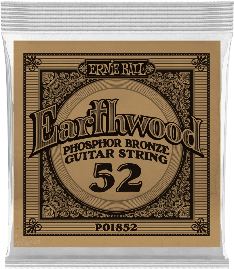 .052 EARTHWOOD PHOSPHOR BRONZE ACOUSTIC GUITAR STRINGS