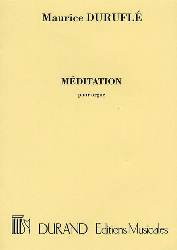 DURUFLE M. - MEDITATION - ORGUE
