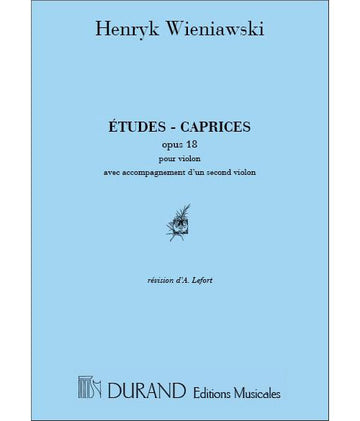 WIENIAWSKI - ETUDES CAPRICES OP 18 - 2 VIOLONS