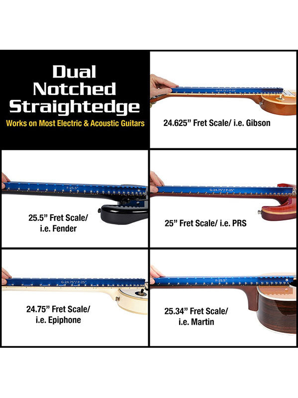 MN821 TRI-BEAM 3-IN-1 - MEASURING SCALE FOR PLANNING FINGERBOARD AND FRETS